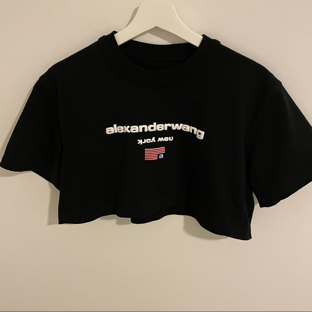 Alexander Wang Compact Jersey Crop Top